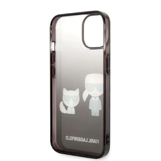 Калъф за IPhone 14 Plus - Karl Lagerfeld Hardcase (KLHCP14MTGKCKCK) - Gradient Ikonik Karl&Choupette