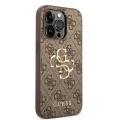 Калъф за iPhone 15 Pro - Guess Hardcase 4G Big Metal Logo - Кафяв