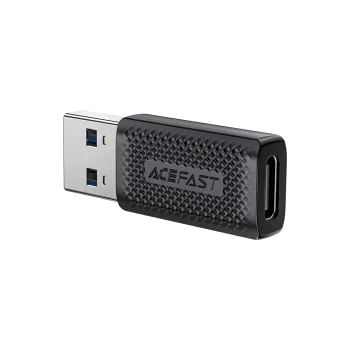 Адаптер J2 – Acefast, Type-C към USB 3.0, бързо зареждане, предаване на данни, 5Gbps – черен