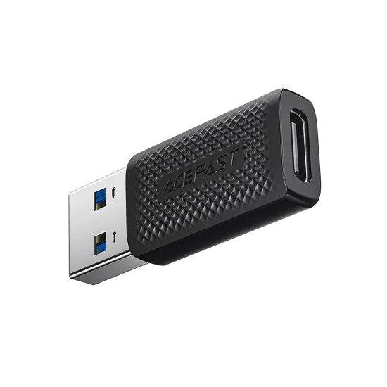 Адаптер J2 – Acefast, Type-C към USB 3.0, бързо зареждане, предаване на данни, 5Gbps – черен