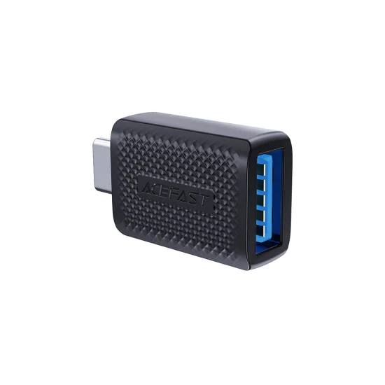 Адаптер J1 – Acefast, Type-C към USB 3.0, 5Gbps, бързо зареждане, предаване на данни – черен