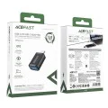 Адаптер J1 – Acefast, Type-C към USB 3.0, 5Gbps, бързо зареждане, предаване на данни – черен