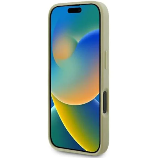 Калъф за iPhone 16 - Guess Glitter Fixed Big 4G (GUHCP16SHG4SGGD) - Златен