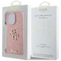 Калъф за iPhone 16 Pro - Guess Glitter Fixed Big 4G (GUHCP16LHGG4SGP) - Розов
