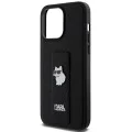 Калъф за iPhone 14 Pro Max - Karl Lagerfeld Saffiano Gripstand (KLHCP14XGSACHPK) - Choupette