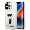 Калъф iPhone 14 Pro Max - Karl Lagerfeld Hardcase Transparent (KLHCP14XHNIKTCT) - Ikonik Karl Lagerfeld