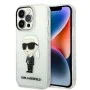 Калъф iPhone 14 Pro Max - Karl Lagerfeld Hardcase Transparent (KLHCP14XHNIKTCT) - Ikonik Karl Lagerfeld