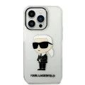 Калъф iPhone 14 Pro Max - Karl Lagerfeld Hardcase Transparent (KLHCP14XHNIKTCT) - Ikonik Karl Lagerfeld