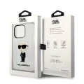 Калъф iPhone 14 Pro Max - Karl Lagerfeld Hardcase Transparent (KLHCP14XHNIKTCT) - Ikonik Karl Lagerfeld
