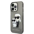 Калъф за iPhone 14 Pro Max - Karl Lagerfeld Hardcase Glitter (KLHCP14XHNKKCTGK) - Karl&Choupette