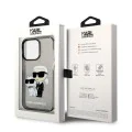 Калъф за iPhone 14 Pro Max - Karl Lagerfeld Hardcase Glitter (KLHCP14XHNKKCTGK) - Karl&Choupette