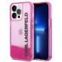 Калъф за iPhone 14 Pro Max - Karl Lagerfeld Hardcase Liquid Glitter (KLHCP14XLCKKVF) - Pink Elong