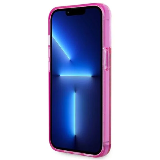 Калъф за iPhone 14 Pro Max - Karl Lagerfeld Hardcase Liquid Glitter (KLHCP14XLCKKVF) - Pink Elong