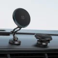Стойка за кола D30 – Acefast, с безжично зареждане, за iPhone, магнитна дръжка, 360°, LED светлина, за табло, 15W – черна
