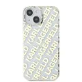Калъф за iPhone 15 - Karl Lagerfeld IML Luxury (KLHCHCP15SHKFOEMD) - Gold Fullover Logo
