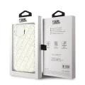 Калъф за iPhone 15 - Karl Lagerfeld IML Luxury (KLHCHCP15SHKFOEMD) - Gold Fullover Logo