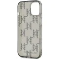 Калъф за iPhone 15 - Karl Lagerfeld IML Luxury (KLHCCHCP15SHKKDPNSK) - Mono KL Pattern&Cord