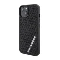 Калъф за iPhone 15 - Karl Lagerfeld 3D Design (KLHCP15S3DMKRLK) - гумено мулти лого