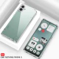 Калъф за Nothing CMF Phone 1 - Удароустойчив прозрачен прозрачен силикон - прозрачен