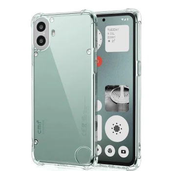 Калъф за Nothing CMF Phone 1 - Удароустойчив прозрачен прозрачен силикон - прозрачен