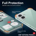 Калъф за Nothing CMF Phone 1 - Удароустойчив прозрачен прозрачен силикон - прозрачен