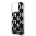 Калъф за iPhone 14 Pro Max - Karl Lagerfeld Hardcase Liquid Glitter (KLHCP14XLMNMK) - монограм