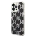 Калъф за iPhone 14 Pro Max - Karl Lagerfeld Hardcase Liquid Glitter (KLHCP14XLMNMK) - монограм
