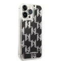 Калъф за iPhone 14 Pro Max - Karl Lagerfeld Hardcase Liquid Glitter (KLHCP14XLMNMK) - монограм