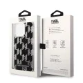 Калъф за iPhone 14 Pro Max - Karl Lagerfeld Hardcase Liquid Glitter (KLHCP14XLMNMK) - монограм