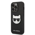 Калъф за iPhone 14 Pro Max - Karl Lagerfeld Saffiano (KLHCP14XSAPCHK) - Choupette Head