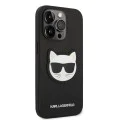 Калъф за iPhone 14 Pro Max - Karl Lagerfeld Saffiano (KLHCP14XSAPCHK) - Choupette Head