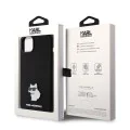 Калъф за iPhone 15 Plus - Karl Lagerfeld Silicone (KLHCP15MSMHCHCNPK) - Choupette Metal Pin