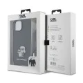 Калъф за iPhone 15 Plus - Karl Lagerfeld Saffiano Crossbody (KLHCP15MSAKAKCPSK) - Metal Pin Karl&Choupette