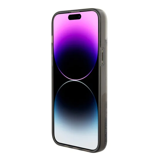 Калъф за iPhone 15 Plus - Karl Lagerfeld Hardcase Liquid Glitter (KLHCP15MLKKCNSK) - Transparent Choupette