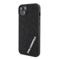 Калъф за iPhone 15 Plus - Karl Lagerfeld 3D Design (KLHCP15M3DMKRLK) - гумено мулти лого