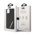 Калъф за iPhone 15 Plus - Karl Lagerfeld 3D Design (KLHCP15M3DMKRLK) - гумено мулти лого