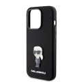 Калъф за iPhone 15 Pro - Karl Lagerfeld Silicone (KLHCP15LSMHMHKKNPK) - Ikonik