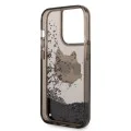 Калъф за iPhone 14 Pro Max - Karl Lagerfeld Hardcase Glitter (KLHCP14XLNCHCKCK) - Choupette Head