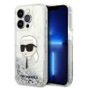 Калъф за iPhone 14 Pro Max - Karl Lagerfeld Hardcase Glitter (KLHCP14XLNKHCH) - Silver Karl Head