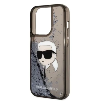 Калъф за iPhone 14 Pro Max - Karl Lagerfeld Hardcase Glitter (KLHCP14XLNKKHCK) - Karl Head