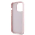 Калъф за iPhone 14 Pro Max - Karl Lagerfeld Diagonal Quilted Script (KLHCP14XPQQDSMGP) - Розов