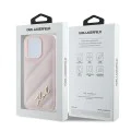 Калъф за iPhone 14 Pro Max - Karl Lagerfeld Diagonal Quilted Script (KLHCP14XPQQDSMGP) - Розов