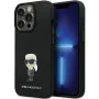 Калъф за iPhone 14 Pro Max - Karl Lagerfeld Silicone (KLHCP14XSMHKHKNPK) - Ikonik Metal Pin