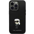 Калъф за iPhone 14 Pro Max - Karl Lagerfeld Silicone (KLHCP14XSMHKHKNPK) - Ikonik Metal Pin