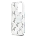 Калъф за iPhone 15 Pro - Karl Lagerfeld IML Luxury (KLHCCHCP15LHKLKLPCHT) - Clear Choupette Head&Monogram