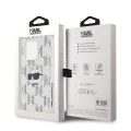 Калъф за iPhone 15 Pro - Karl Lagerfeld IML Luxury (KLHCCHCP15LHKLKLPCHT) - Clear Choupette Head&Monogram