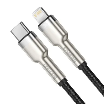 Кабел за данни Type-C към Lightning 20W, 2m - Baseus Cafule Series (CATLJK-B01) - черен