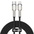 Кабел за данни Type-C към Lightning 20W, 2m - Baseus Cafule Series (CATLJK-B01) - черен