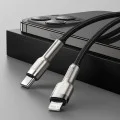 Кабел за данни Type-C към Lightning 20W, 2m - Baseus Cafule Series (CATLJK-B01) - черен