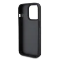 Калъф за iPhone 15 Pro - Karl Lagerfeld Saffiano Cardslots and Stand (KLHCP15LSAKCNSCK) - Monogram Choupette